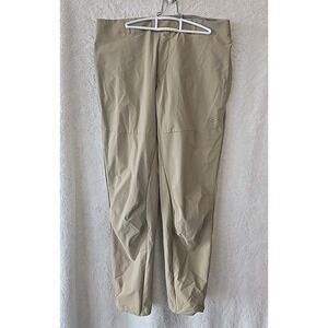 Mountain Hardwear Pants Womens 12 Beige Khaki Nylon Stretch Outdoor Hiking‎